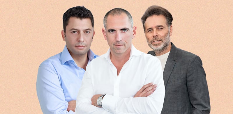 "ברק רוזן, צחי ארבוב וזיו יעקובי / צילום: ינאי אלפסי, אלכס פרגמנט"