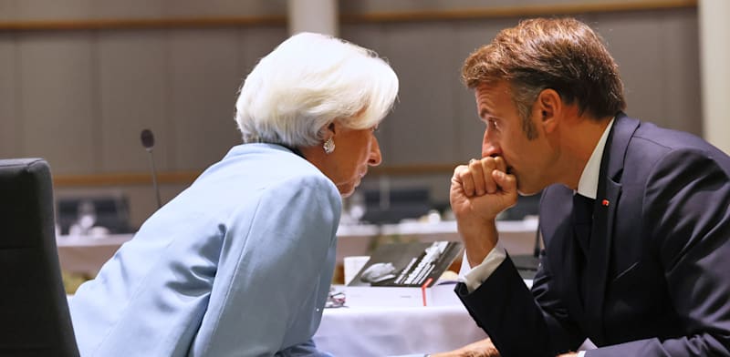 "חוששים מהשתלטות הימין? לגארד ונשיא צרפת מקרון / צילום: ap, Francois Walschaerts"