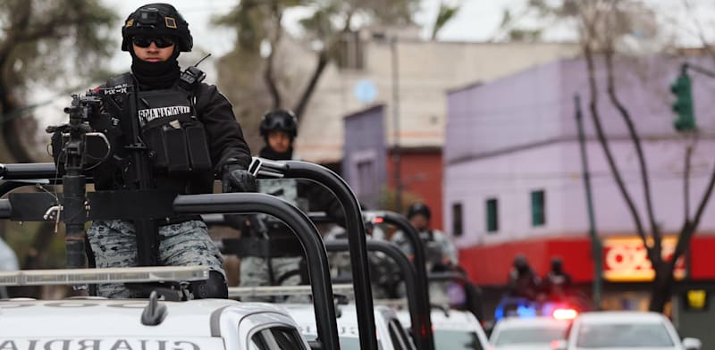 "כוחות מקסיקניים ברחובות מקסיקו סיטי / צילום: ap, Ginette Riquelme"