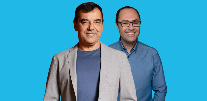 "פרופ' שי שלו־שוורץ ואמנון שעשוע / צילום: יח''צ, איל יצהר"