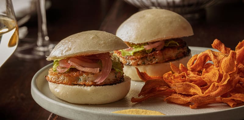 "המבורגר שרימפס / צילום: חיים יוסף"