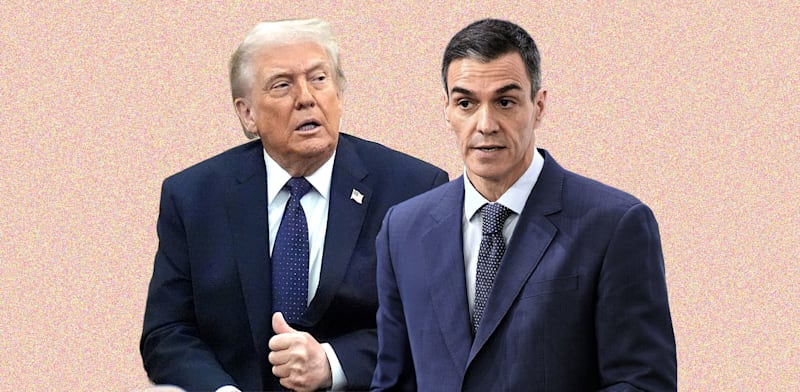 "פדרו סנצ'ז ודונלד טראמפ / צילום: ap, Mark Schiefelbein, Michael Probst"