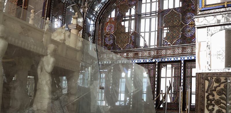 "הפגיעה בארמון גולסתאן באיראן, השבוע / צילום: Reuters, Majid Asgaripour"