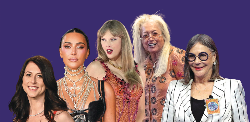 "אליס וולטון, מרים אדלסון, טיילור סוויפט, קים קרדשיאן, מקנזי סקוט / צילום: ap"