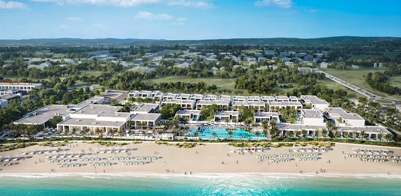 / צילום: המלונות שצפוי לקום בחוף דור / הדמיה: יואל פגין אדריכלים"