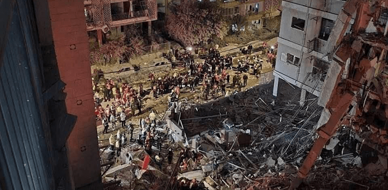 זירת ההרס הקשה בערד / צילום: כבאות והצלה