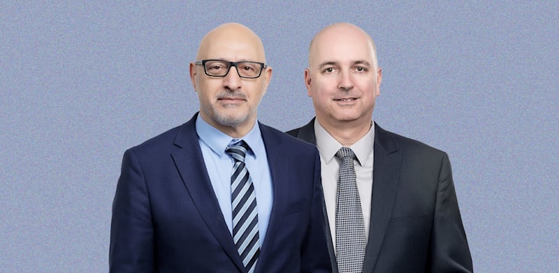 אילן רביב, מנכ''ל מיטב; יוסי לוי, מנכ''ל משותף של מור / צילום: רמי זרנגר, יח''צ