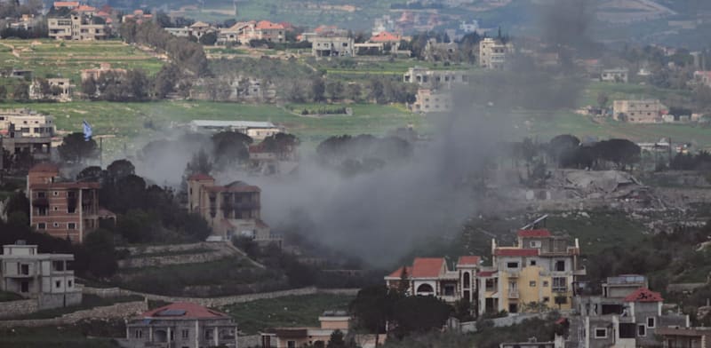 תקיפות צה''ל בדרום לבנון / צילום: ap, Ariel Schalit