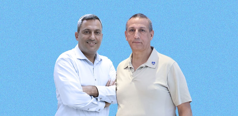 "ראש עיריית מטולה דוד אזולאי וראש עיריית שדרות אלון דוידי בוועידת הדרום לעסקים / צילום: שלומי יוסף, גולן סבג"