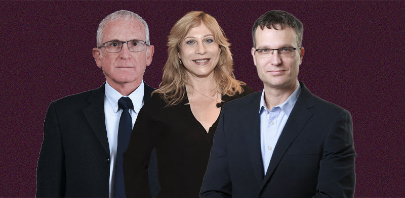 "עורכי הדין אסי מסינג, שלומית ברנע-פרגו, שלמה (מומי) למברגר / צילום: יחיאל ינאי, לשכת עורכי הדין, אסף רחמים"