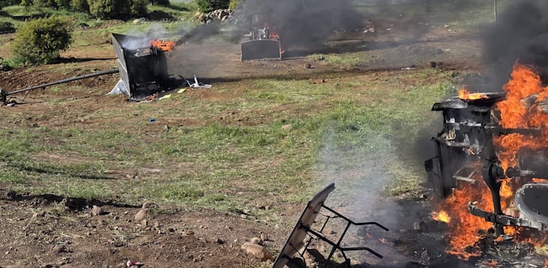 זירת ההתפרעויות בגולן השבוע. ההתנגדות לא דעכה