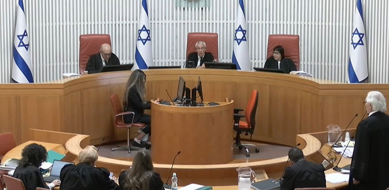 "דיון בבג''ץ בעתירה לחייב את שר המשפטים יריב לוין למנות שופטים, היום (א') / צילום: דוברות הרשות השופטת"