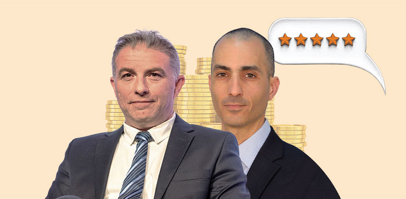 עמית גל, יו''ר רשות שוק ההון, ודני חחיאשוילי, המפקח על הבנקים / צילום: מארק ניימן (לע"מ), יוסי כהן