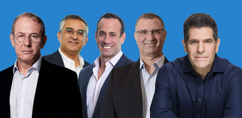 "מימין: עו''ד גלעד וינקלר, עו''ד דן גבע, עו''ד גיל וייט, עו''ד לוי אמיתי ועו''ד ד''ר דוד תדמור / צילום: רמי זרנגר, איל יצהר, דדי אליאס ועידן גרוס"