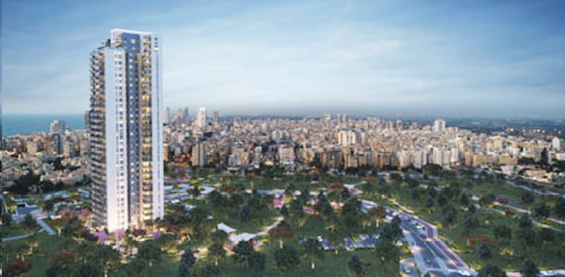/ צילום: ט חופים WEST בנתניה. כמחצית מהדירות עדיין עומדות למכירה / הדמיה: אתר החברה"