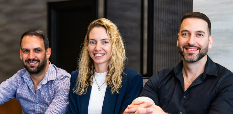 Sensi.AI founders Nevo Elmalem, Romi Gubes, Alon Brener  credit: Sensi.AI