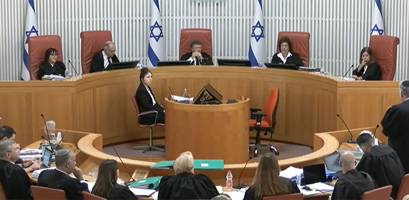 "דיון המשך בבג"ץ בעתירות נגד הליך מינוי מבקר המדינה / צילום: דוברות הרשות השופטת"