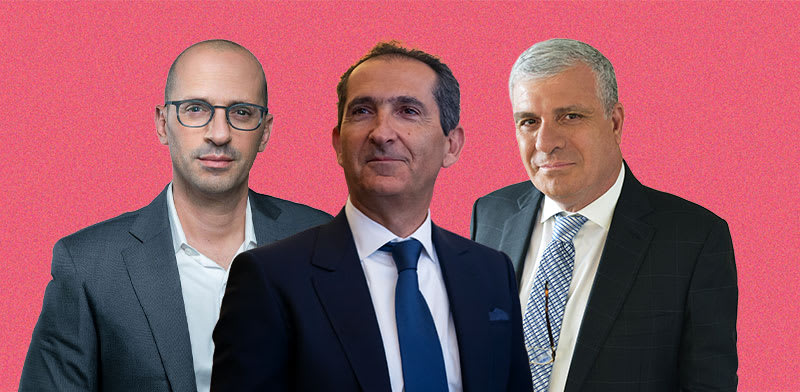 "פטריק דרהי, אבי לוי, נבות בר / צילום: יח''צ, שלומי יוסף,AP- Ian Langsdon"