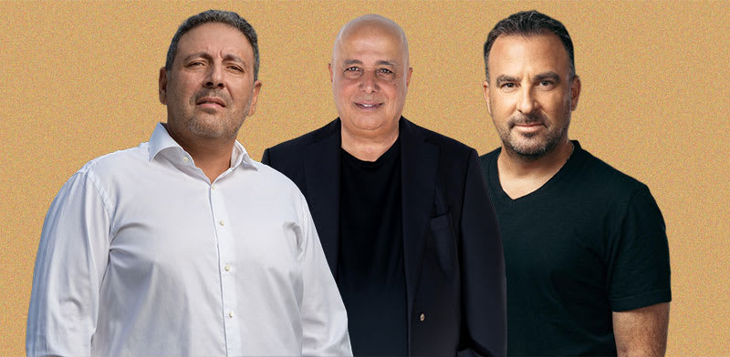 "שי רקנאטי, עמוס לוזון וצחי אבו / צילום: מיכה לובטון, People Photography, יונתן בלום"