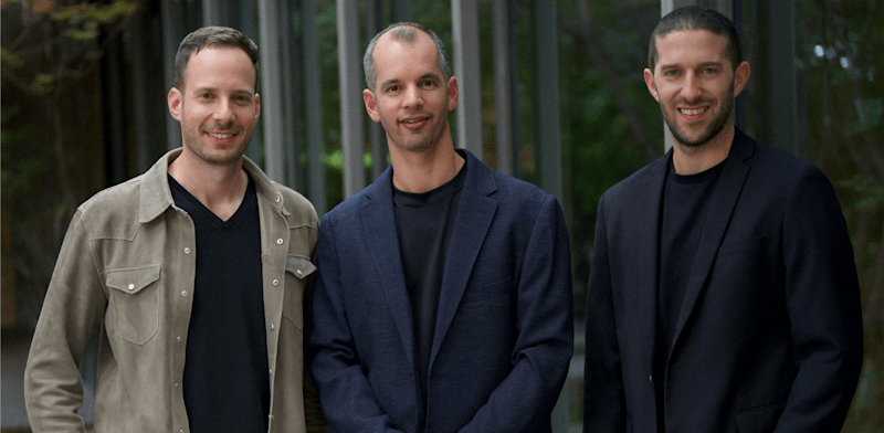 "מייסדי Glow (מימין לשמאל): אופיר אריה, VP R&amp;amp;D, רואי טיגר, CEO, עומר זינגר, CTO / צילום: יח"צ"