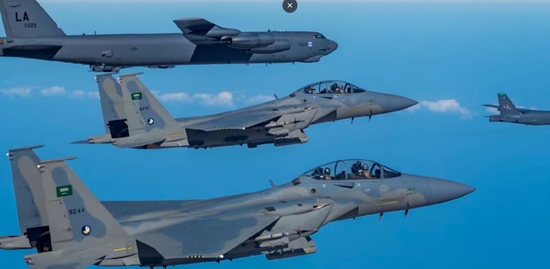 מטוסי קרב אמריקאים F-15 בשרות חיל האויר הסעודי / צילום: מתוך ערוץ היוטיוב Tactical Wings
