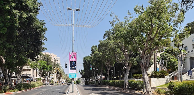 "אזור התחנה המיועדת של המטרו ברח' אחוזה ברעננה / צילום: אריק מירובסקי"
