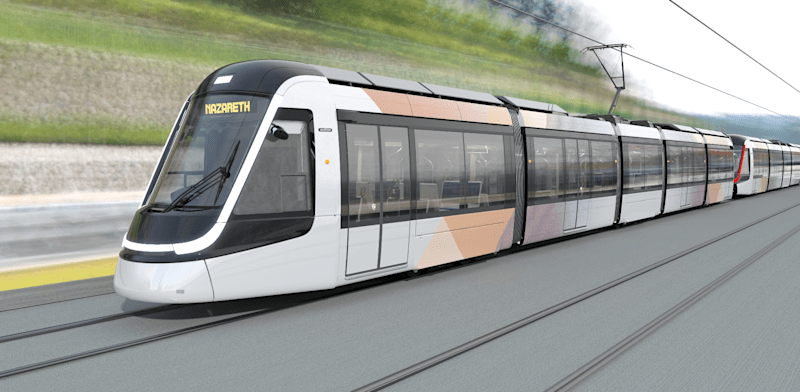 / צילום: ת פרויקט הרכבת הקלה ''נופית'' / הדמיה: Alstom"