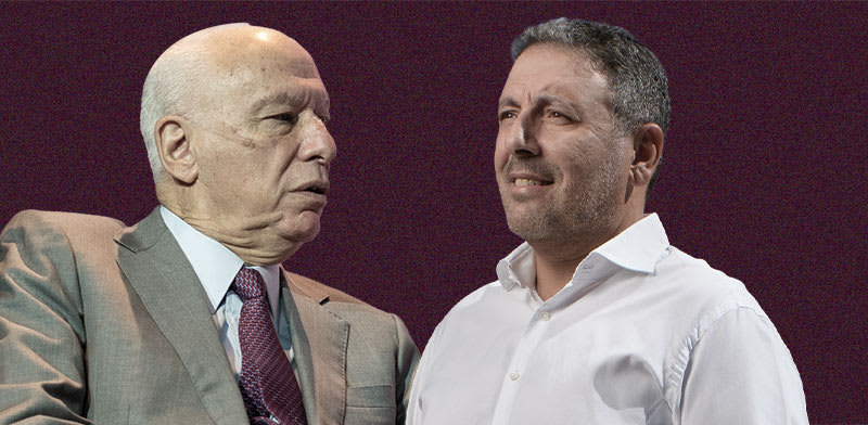 "צחי אבו וחיים כצמן / צילום: יונתן בלום, יוסי כהן"