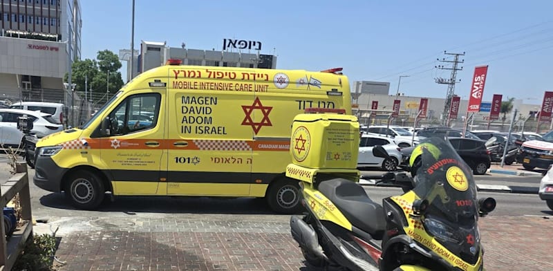 "הזירה בראשון לציון / צילום: דוברות מד''א"