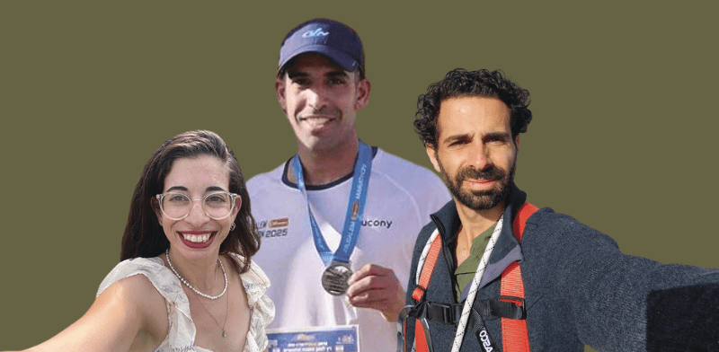 מימין: עידו מאיר, נריה ברזילי וקורל דרליצ'מן / צילום: רן מאיר, פרטי