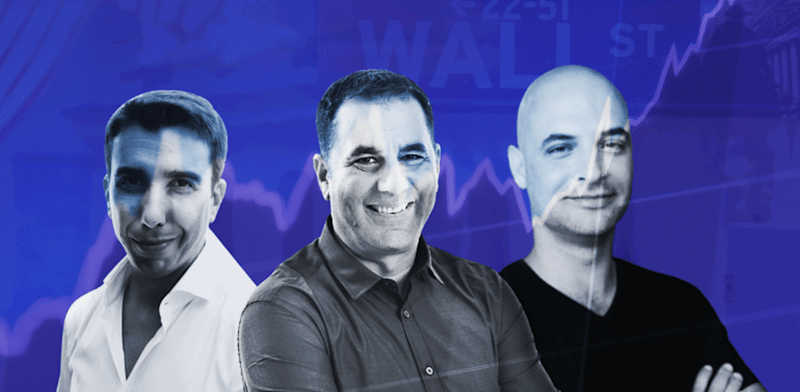 "מימין: אמיר נרדימון, שלומי בן חיים ואורן הולצמן / צילום: לינקדאין, באדיבות ג'יי פרוג, באדיבות איל מקיאז'"