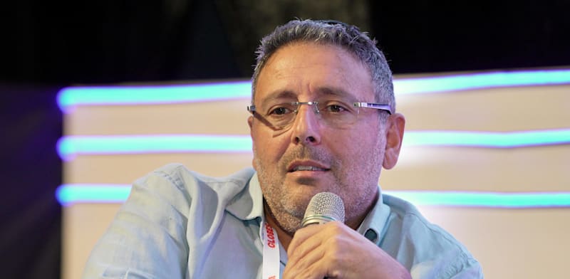"צחי אבו, מנכ''ל ארי נדל''ן, בוועידת ישראל לנדל''ן / צילום: כדיה לוי"