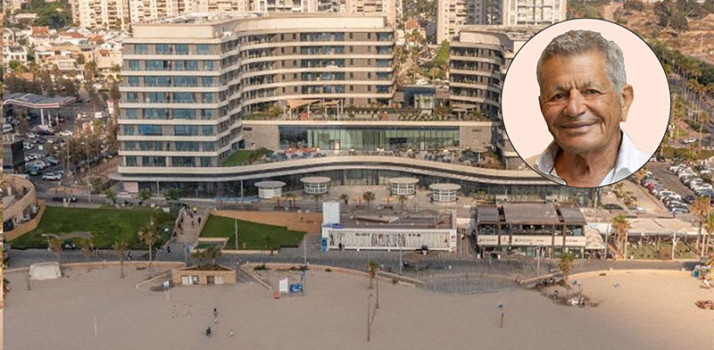 "קומפלקס Sea One. בעיגול: מנחם אורן, יו''ר ומנכ''ל אורנים על הים / צילום: מתוך מצגת החברה"