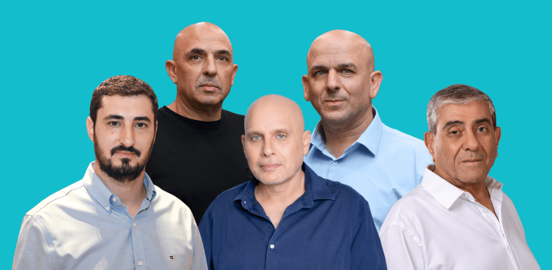 מימין: יגאל דמרי, האחים אמיר, לוי הלוי, יוני חנציס / צילום: יונתן בלום, תמר מצפי, ענבל מרמרי, עוזי אברהם