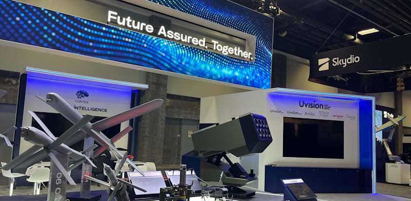 ביתן Uvision בתערוכת AUSA / צילום: יח''צ Uvision