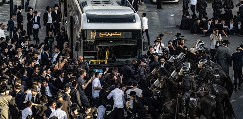 הפגנת חרדים, ארכיון / צילום: Reuters
