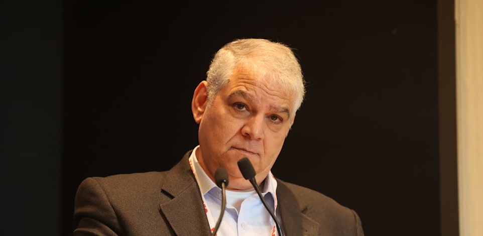 עו''ד משה שמעוני, יו''ר רכבת ישראל, בכנס התשתיות של גלובס / צילום: שלומי יוסף