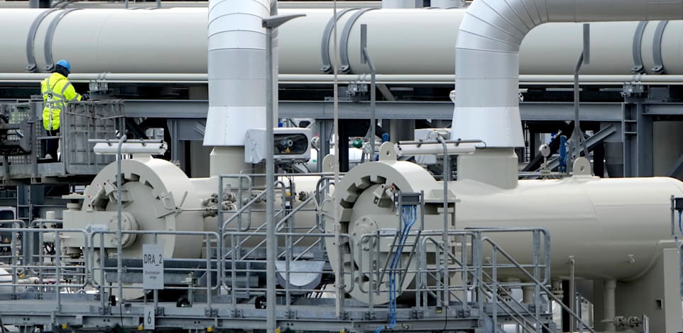 המתקנים היבשתיים של צינור הגז נורד סטרים 2 בגרמניה / צילום: ap, Michael Sohn