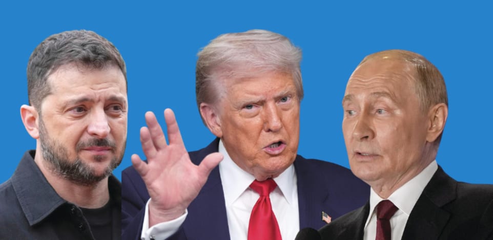 ולדימיר פוטין - נשיא רוסיה, דונלד טראמפ - נשיא ארה''ב, וולודימיר זלנסקי - נשיא אוקראינה / צילום: ap, Julia Demaree Nikhinson, Alex Brandon, Jacquelyn Martin