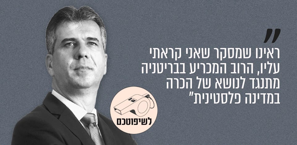 שר האנרגיה אלי כהן חדשות שש, רשת 13, 25.09.25 / צילום: איל יצהר