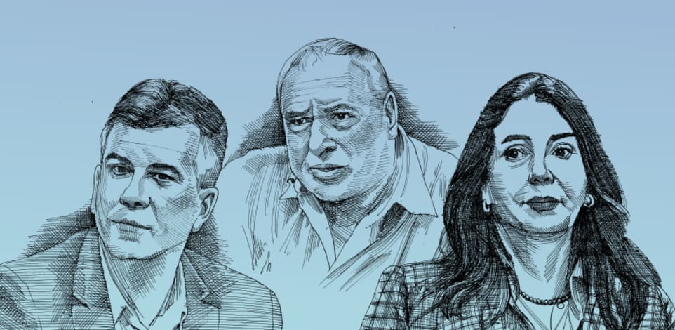 שלושת השרים התנגדו להצעת האוצר. מימין: מירי רגב, דוד אמסלם ואלי כהן / איור: גיל ג'יבלי