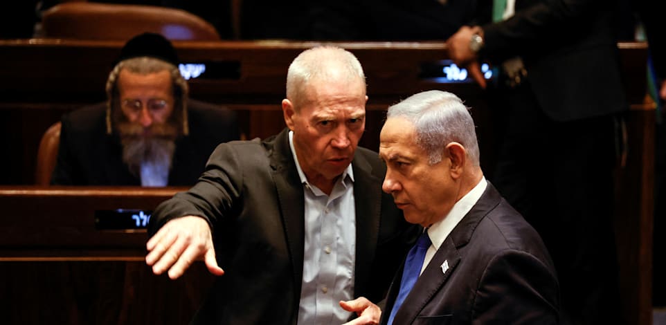 ראש הממשלה, בנימין נתניהו, ושר הביטחון, יואב גלנט / צילום: Reuters, AMIR COHEN
