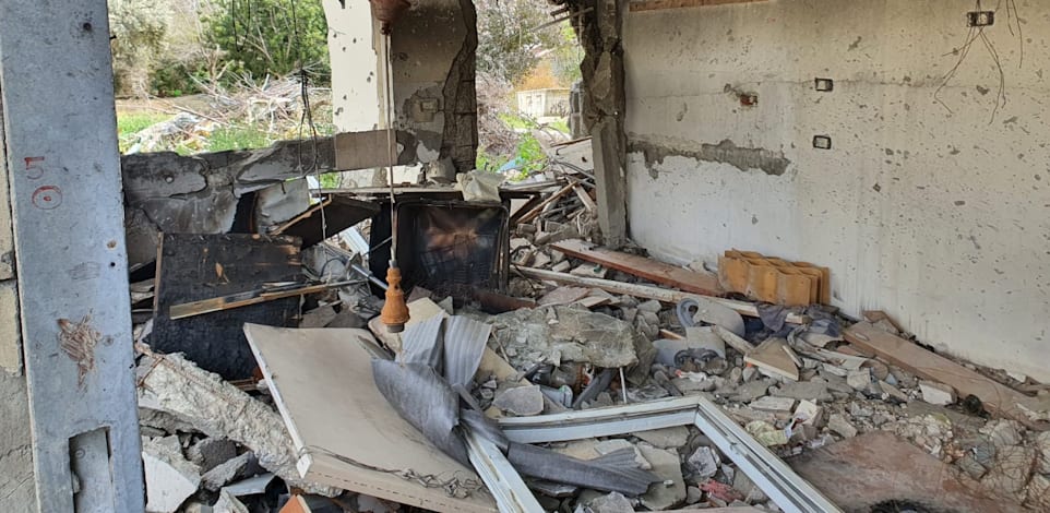 ביתו של פ' בבארי, שנהרס כליל / צילום: תמונה פרטית