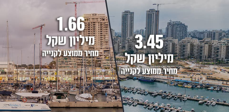 מרינה אשדוד (מימין) מול מרינה אשקלון / צילומים: Shutterstock