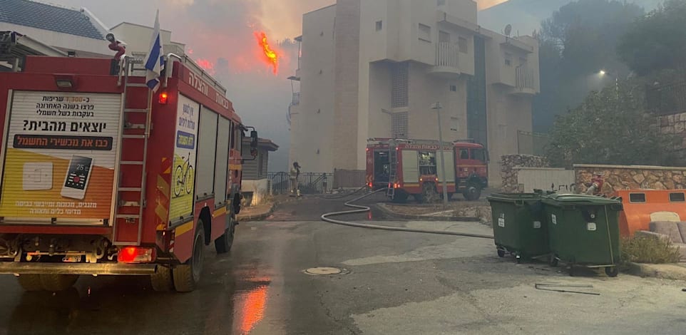 שריפות בצפון הארץ בעקבות תקיפות כטבמים של חיזבאללה, ביוני 24' / צילום: כב״ה צפון
