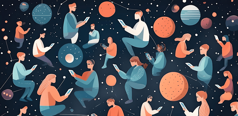 מה חשבו הגולשים ברשתות החברתיות / עיצוב: טלי בוגדנובסקי (נוצר באמצעות AdobeFireFly)