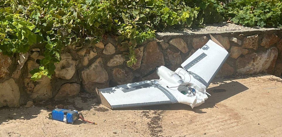 כטב''ם של חיזבאללה שהתרסק בישראל / צילום: מתוך הרשתות החברתיות לפי סעיף 27א לחוק זכויות יוצרים