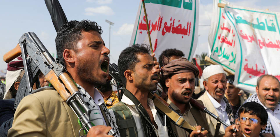 מורדים חות'ים / צילום: Reuters, Khaled Abdullah