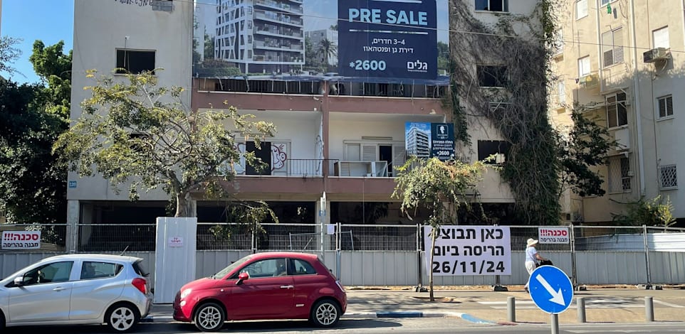 פינוי־בינוי ברחוב ויצמן 129 בתל אביב / צילום: נוי מאיה