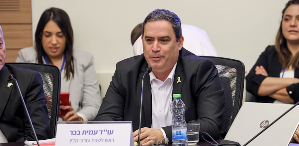 עו''ד עמית בכר בדיון בוועדת החוקה בנושא תקציב לשכת עורכי הדין, היום / צילום: דני שם-טוב, דוברות הכנסת